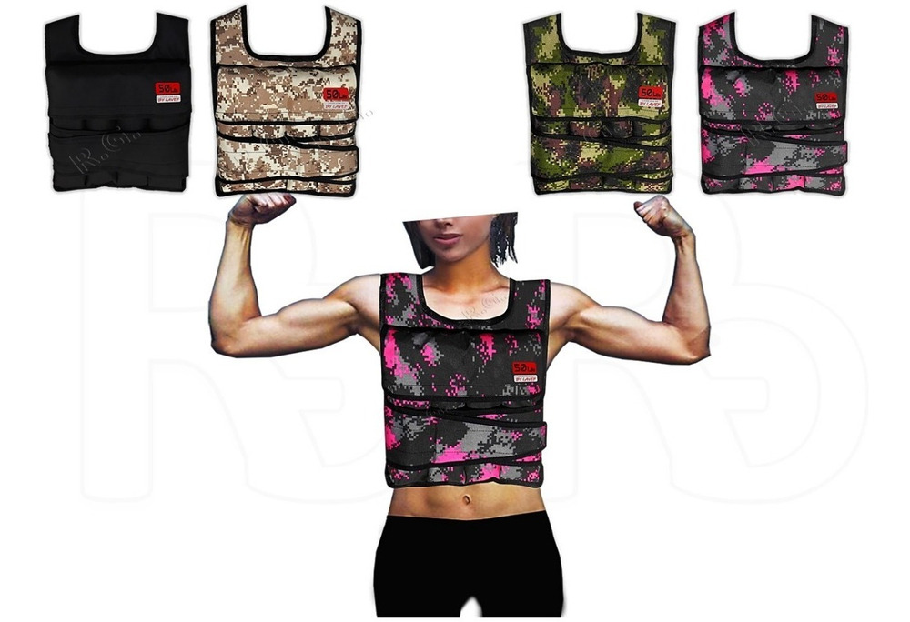 Chaleco De Peso 40 Lbs + Tobilleras 10k Graduable