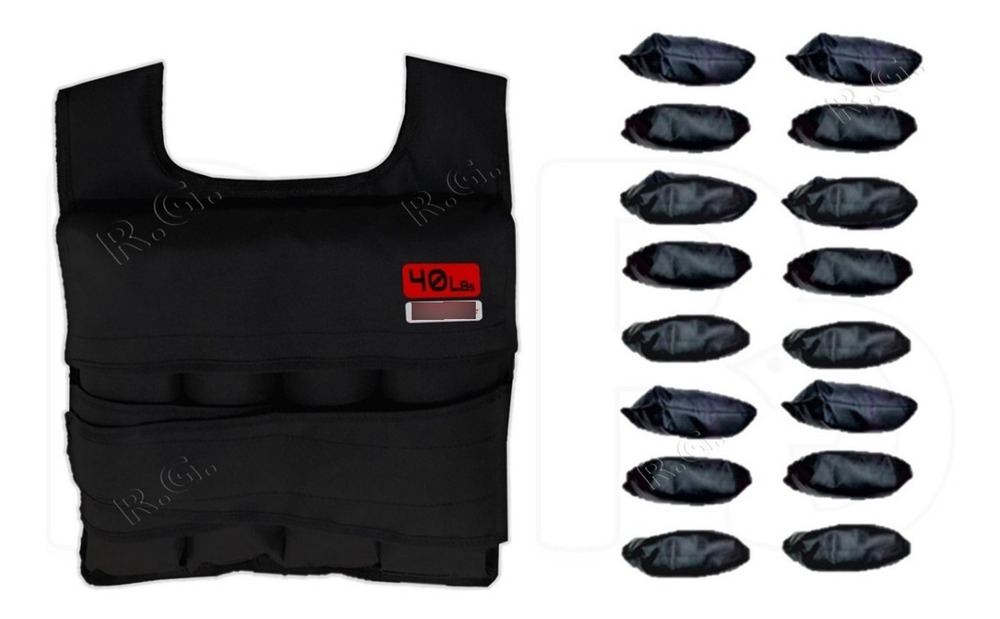 Chaleco De Lastre Graduable 40 Lbs + Pesas Tobilleras 5k - Image 3