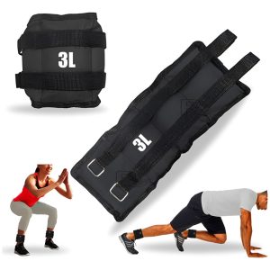 Pesas Tobilleras Kit 3k (6lbs) Entrenamiento Rehabilitacion