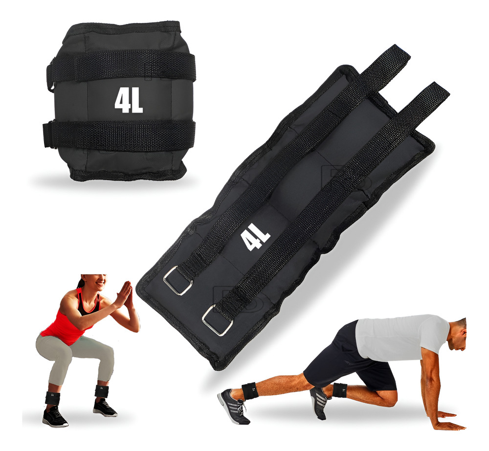 Pesas Tobilleras Kit 4k(8lbs) Entrenamiento Rehabilitacion