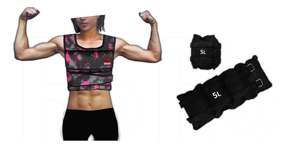 Chaleco De Lastre Graduable 40 Lbs + Pesas Tobilleras 5k - Image 7