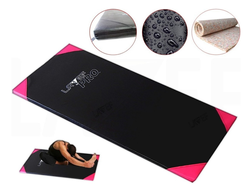 Colchoneta Gym Gimnasio Mat Yoga Trafico Pesado Semipro Color Fucsia - Image 2