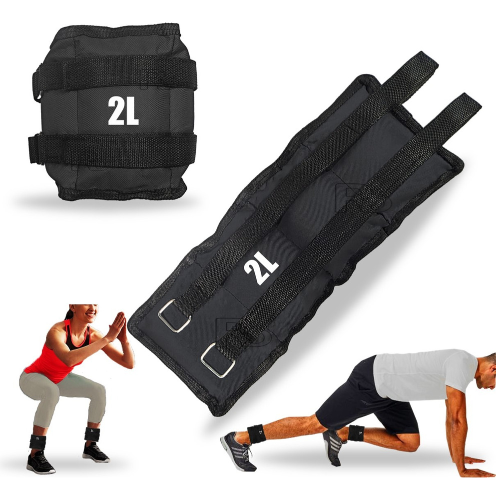 Pesas Tobilleras Kit 2k (4lbs) Entrenamiento Rehabilitacion