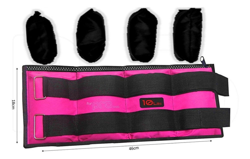 Pesas Tobilleras Graduables Para Ejercicios, 20lb (10k) . - Image 4