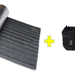 Pesa Tobillera De 5 Kilos(par) + Colchoneta Gruesa Para Yoga