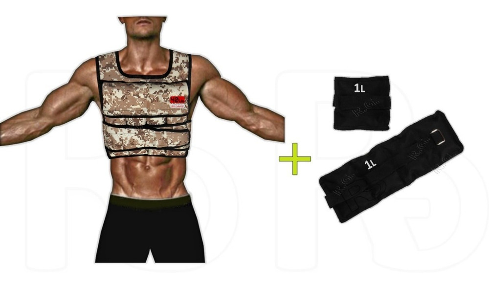 Chaleco De Peso Graduable 40 Lbs + Pesas Para Tobillos 1k - Image 9