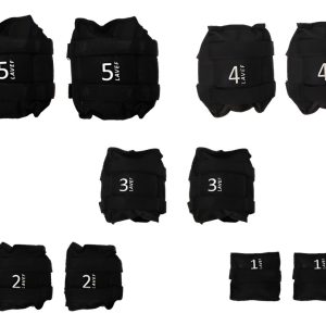 Combo Pesas Tobilleras 5 Pares, 1k, 2k, 3k, 4k Y 5k