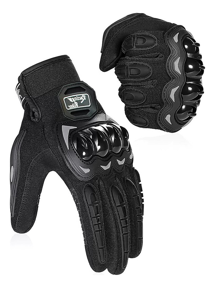 Guantes Moto Transpirable Con Protección Nudillos, Táctil