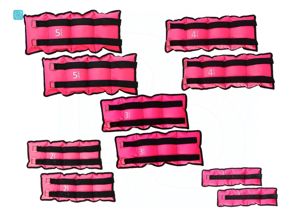 Combo Pesas Tobilleras 5 Pares, 1k, 2k, 3k, 4k Y 5k - Image 18
