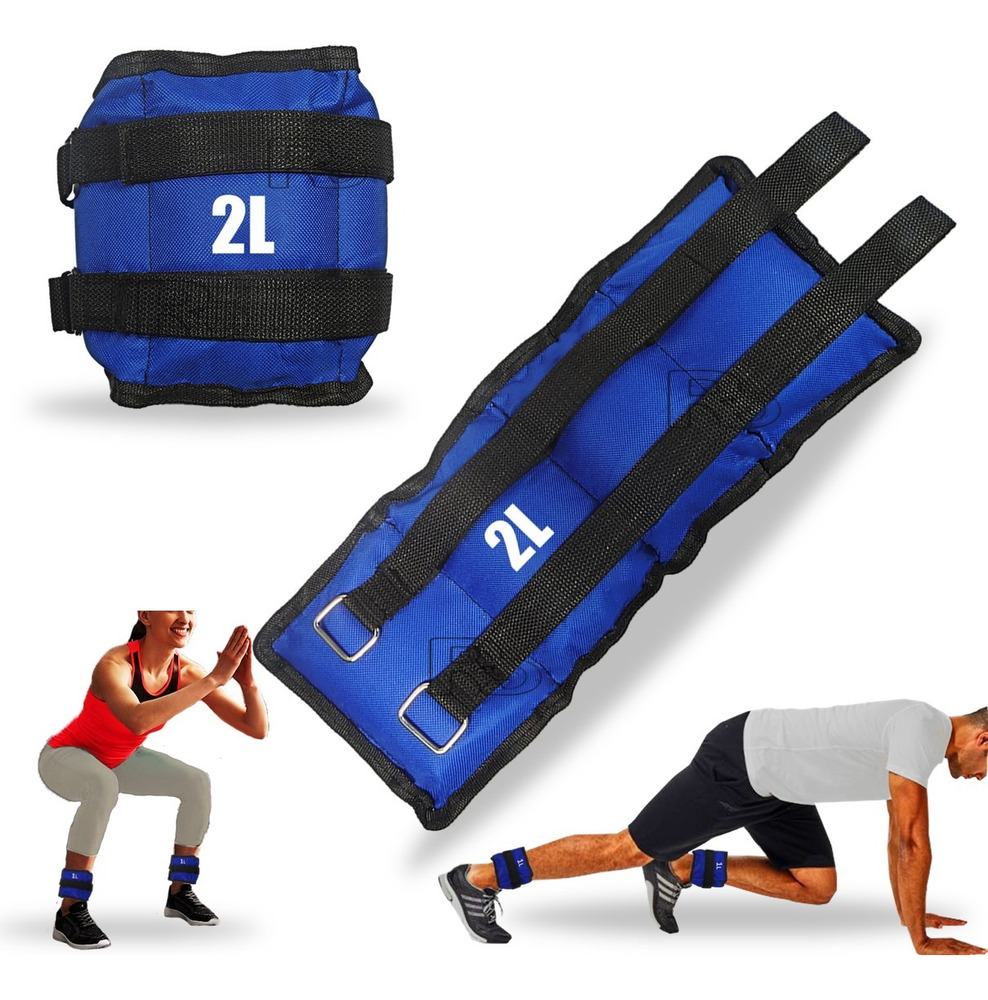 Kit Pesas Tobilleras 2k Ortopedia Rehabilitación Ejercicios - Image 9