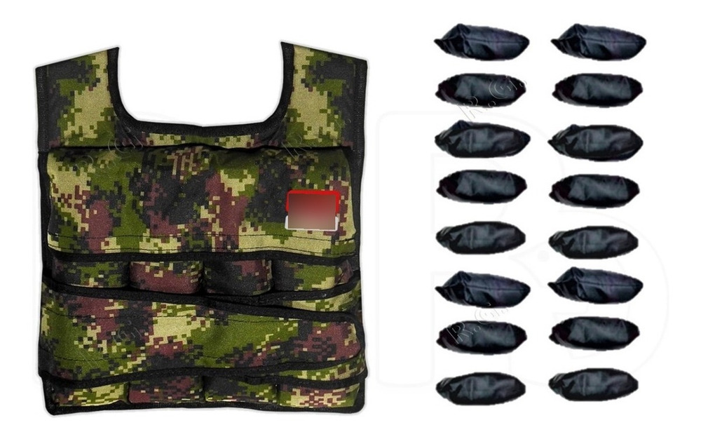 Chaleco De Lastre Graduable 40 Lbs + Pesas Tobilleras 5k - Image 6