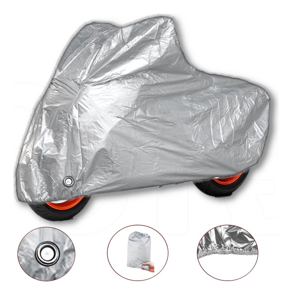 Forro Protector Para Moto Contra Rayos Uv Y Argolla Metálica