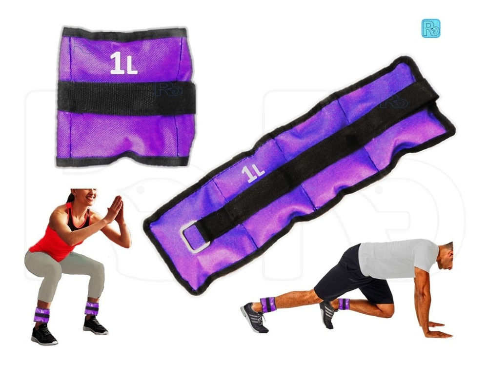 Kit Pesas Tobilleras 1k Ortopedia Rehabilitación Ejercicios