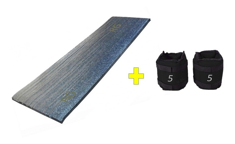 Pesa Tobillera De 5 Kilos(par) + Colchoneta Gruesa Para Yoga - Image 3