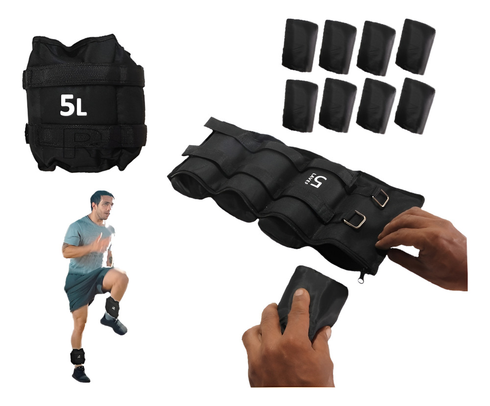 Pesas Tobilleras Graduables 10 Libras, 5k Pesas De Tobillos