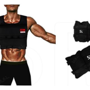 Chaleco De Peso Para Crossfit (20 Lbs) + Pesas Tobilleras 5k