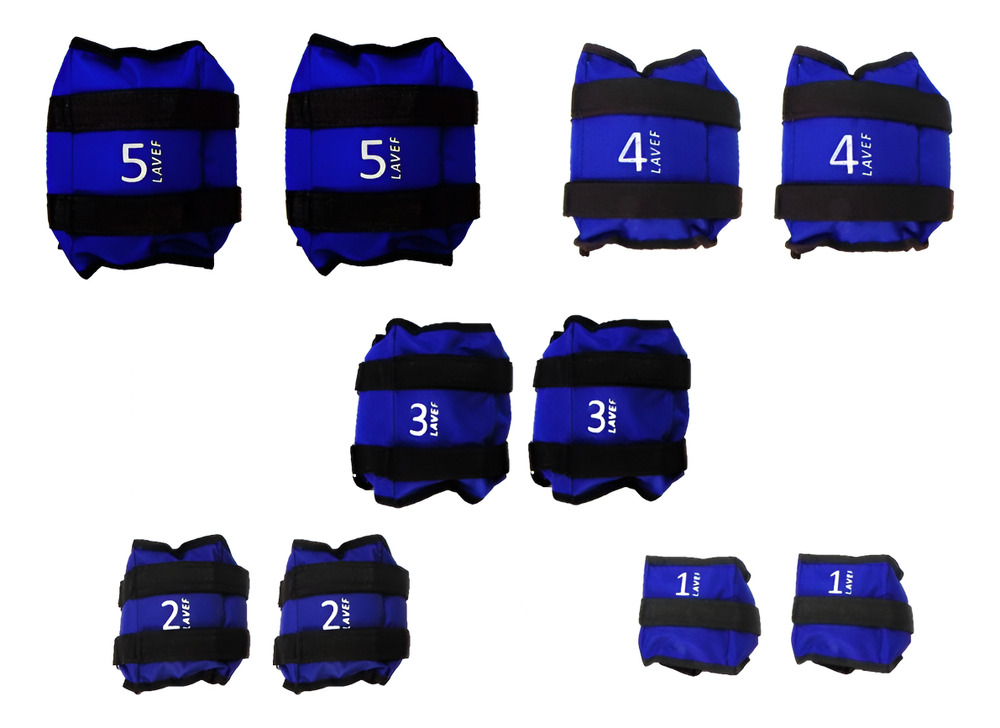 Combo Pesas Tobilleras 5 Pares, 1k, 2k, 3k, 4k Y 5k - Image 8
